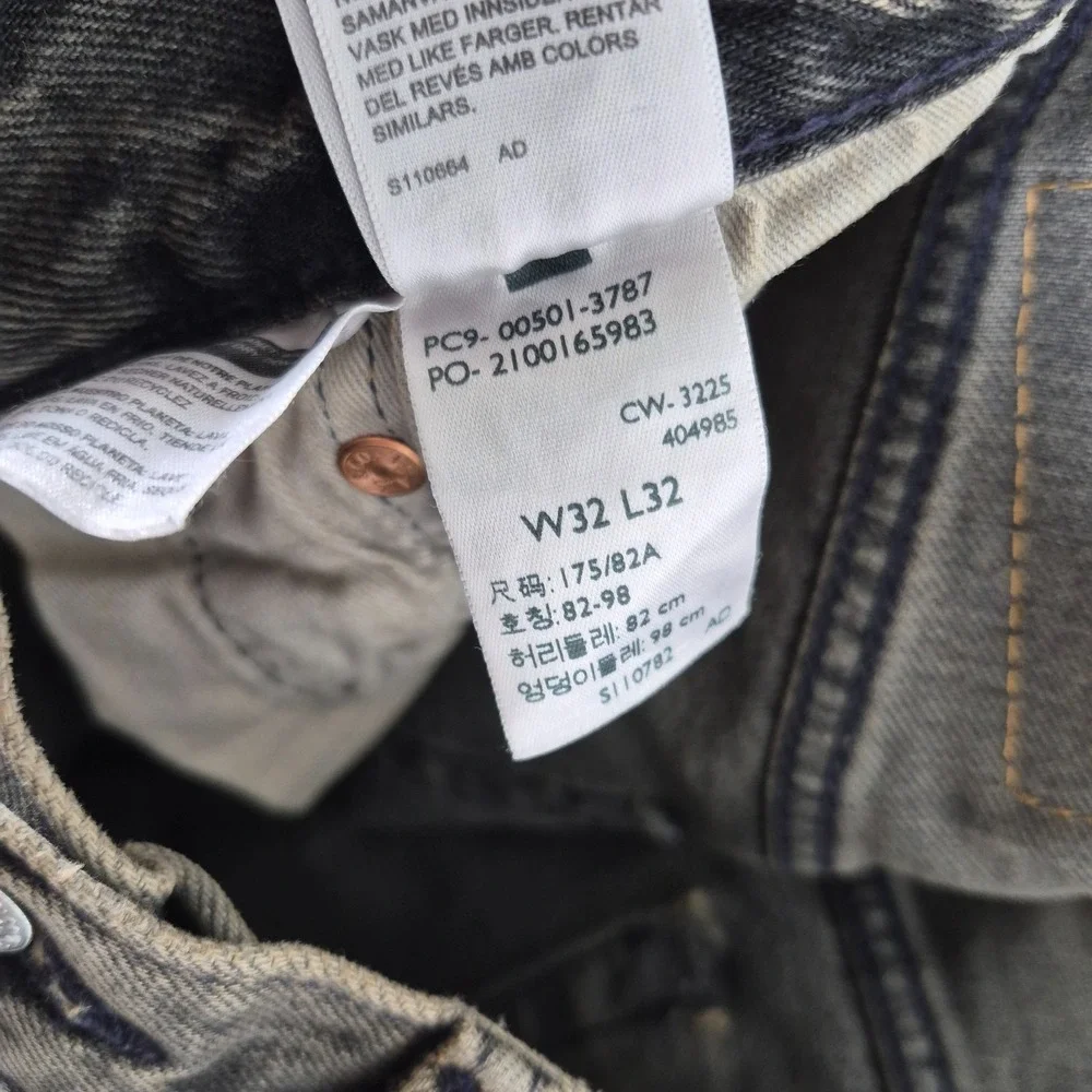 Levi's Premium 501 Jeans Men's 32x32 Brown Big E Straight Leg‎ Button Fly NWT